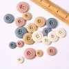 Factory direct sales, wholesale of resin buttons, colored round buttons, high-end coat buttons, fashionable windbreaker buttons Specification image